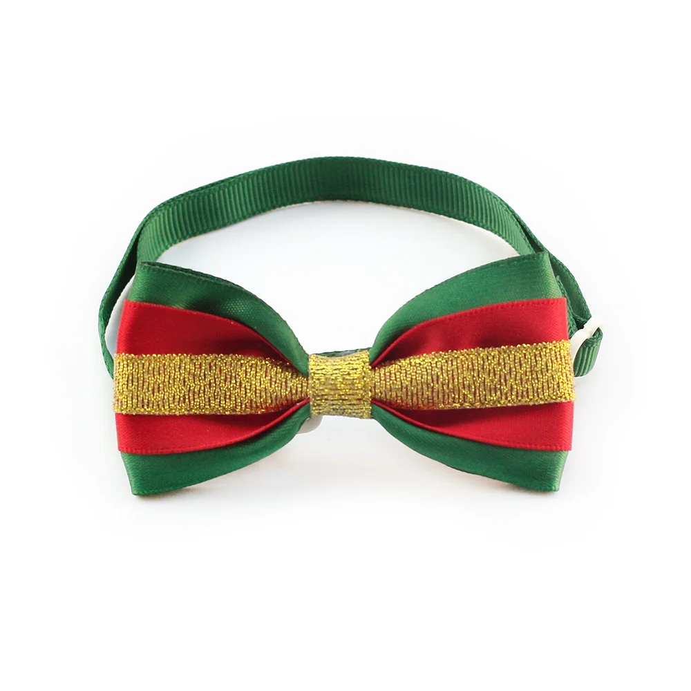 

50 Pcs Handmade Christmas Pet Cat Dogs Bow Tie Snowflake Pattern Ribbon Festival Dog Tie 6033002 Pets Accessories Wholesale