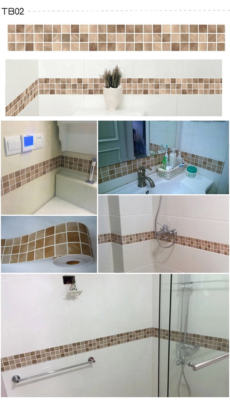 Декор на плитку в ванной наклейки