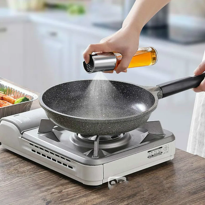

Stainless Steel Oil Spray Bottle Barbecue Water Vinegar Sprayer fuel Injector Glass edible watering barbecue spray lw02271125