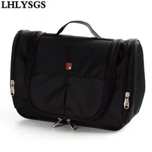 LHLYSGS Marque Hommes Voyage Grand Étanche Sac de Toilette Des Femmes Beauté Cosmétique Sac Pendaison Professionnelle Make Up Organizer Sac de Lavage