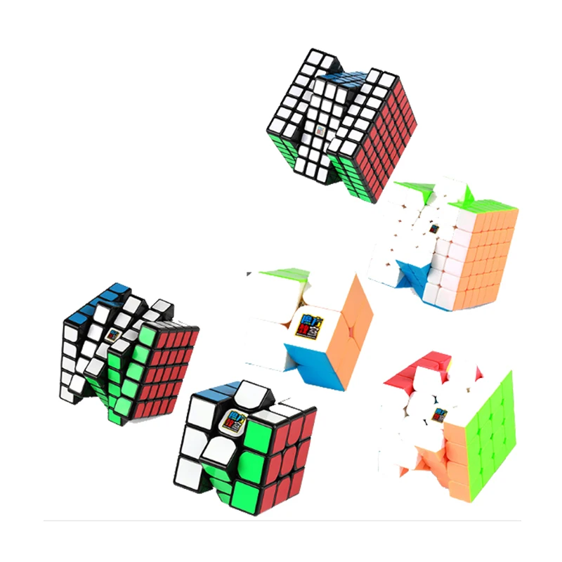 

MoYu 6 PCS/Set 2x2x2 3x3x3 4x4x4 Plastic Speed Puzzle Cube 5x5x5 6x6x6 7x7x7 Twist Brain Test Educational Learning Magico Cubo