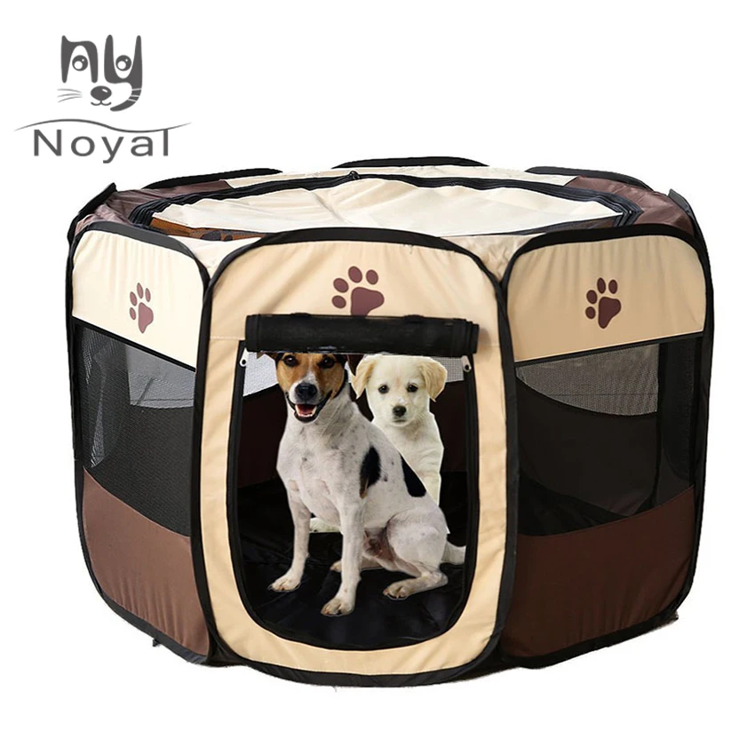 Dog House Pet Bed Portable Pet Tent Dog Cage Cat Tent Playpen Puppy Kennel Easy Operation Octagonal Fence Drop Shipping