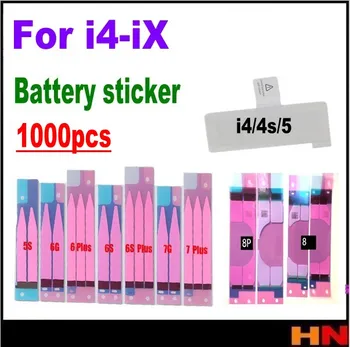 

1000pcs wholesale For iPhone X 4 4S 5s 5c 6 6s 7 8 plus Battery Adhesive Sticker Battery Glue Tape Strip Tab Replacement Part