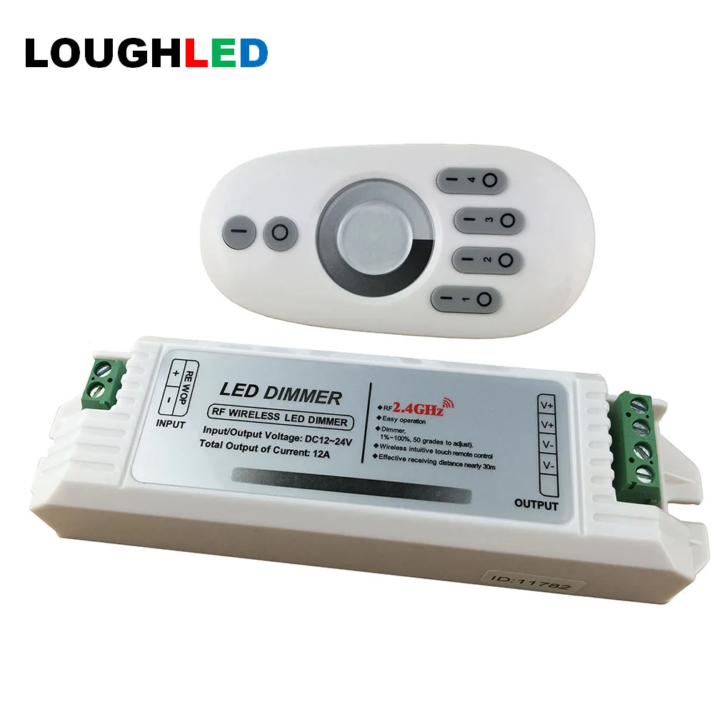 Wireless RF 2.4G 4 zone Touch led dimmer with rf remote DC12V24V 2.4G