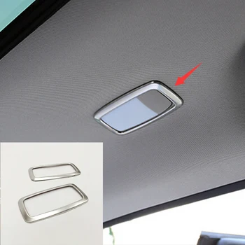 

For Nissan Murano 2015 2016 2017 2018 Stainless steel Car rear reading Lampshade cover trim sticker car styling accessories