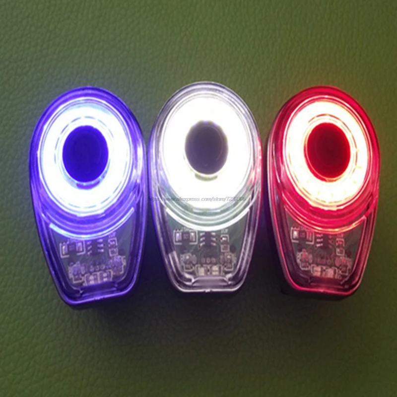 Walkfire 3 цвета COB светодиодный задний фонарь для велосипеда заряжаемый от USB Круглый
