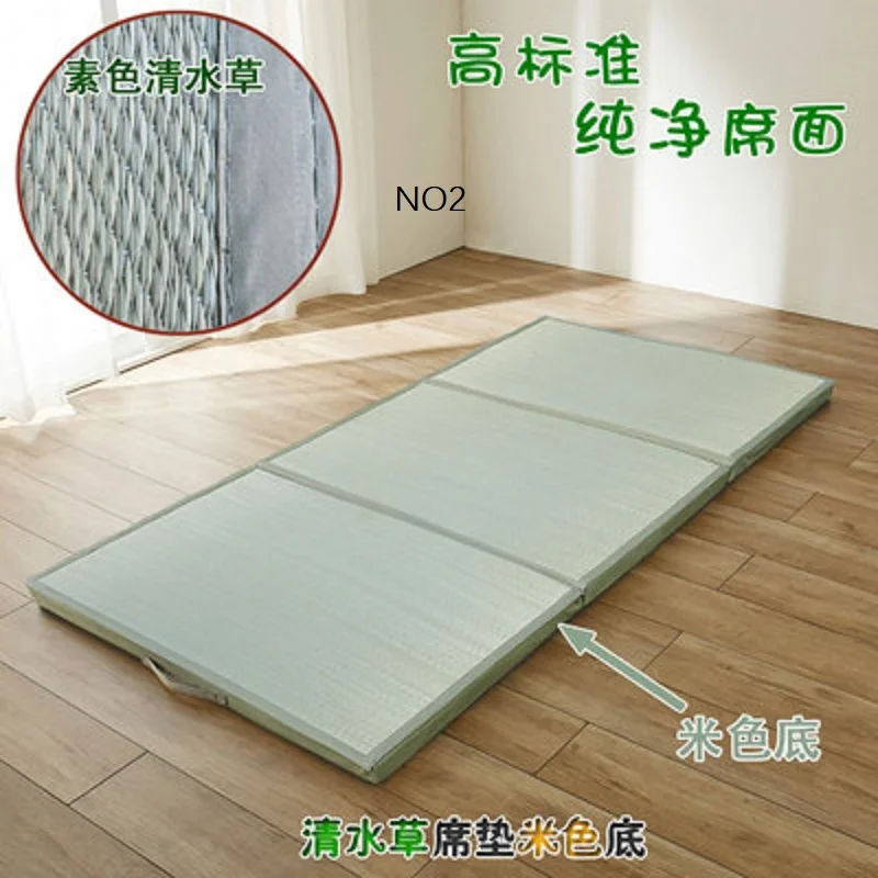 Folding JapaneseComfortable Tatami Mattress Mat Rectangle Large Foldable Floor Straw Mat For Sleeping Tatami Mat Flooring afbeelding