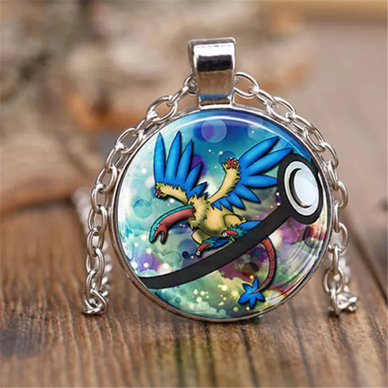 Новинка 2019 модное аниме Ювелирное Украшение ожерелье Pokemon Pokeball 1 дюйм Круглый