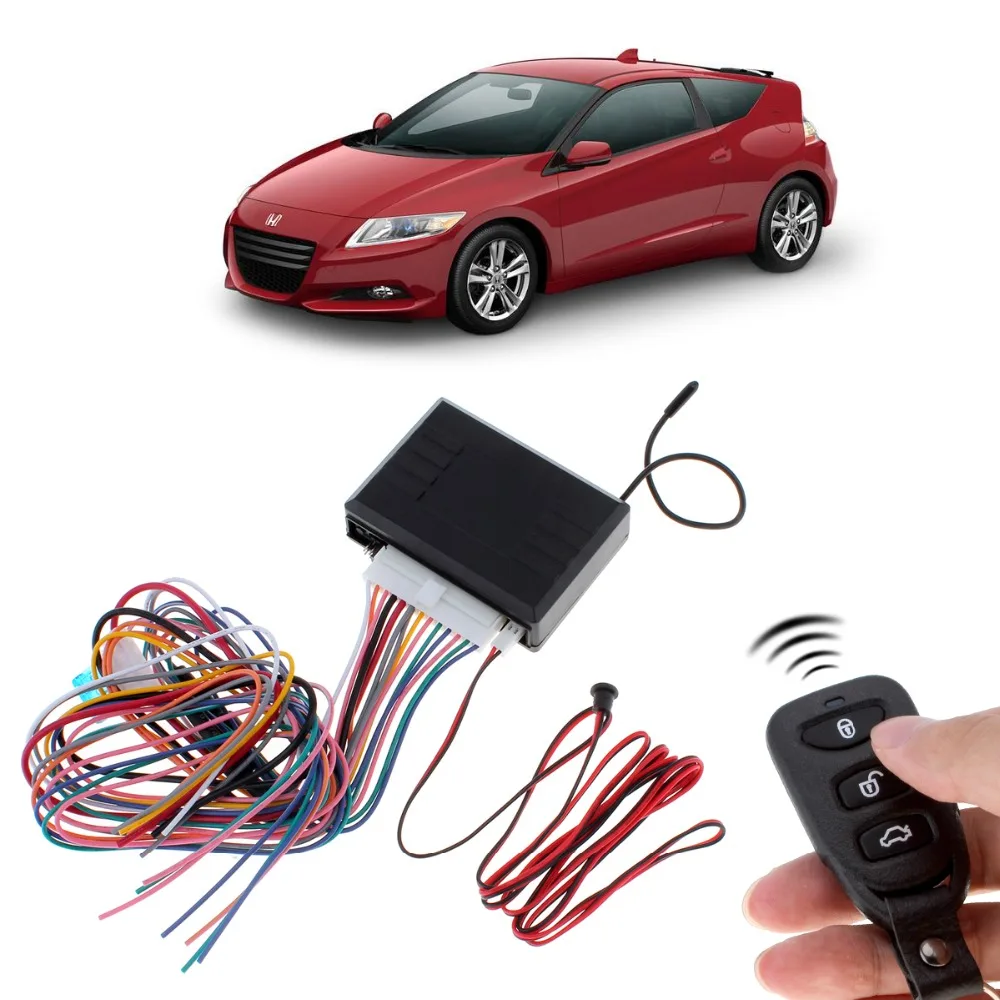 

Car Alarm System Vehicle Keyless Entry System 12V with Remote Control & Door Lock Automatically