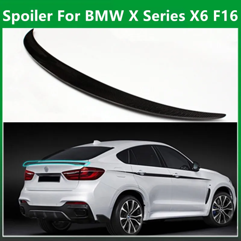 

M-performance p style replacement part gloss black rear trunk wings wing spoiler for BMW X series X6 F16 2015 + M50d xdriver