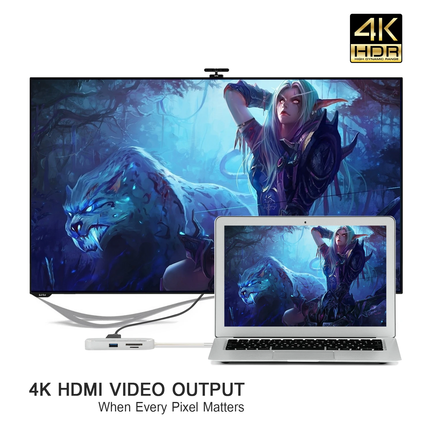 USB C концентратор HDMI USB-C Ethernet адаптер для Macbook Pro Thunderbolt 3, type C концентратор гигабитная Lan 4k кард-ридер+ type-C питания