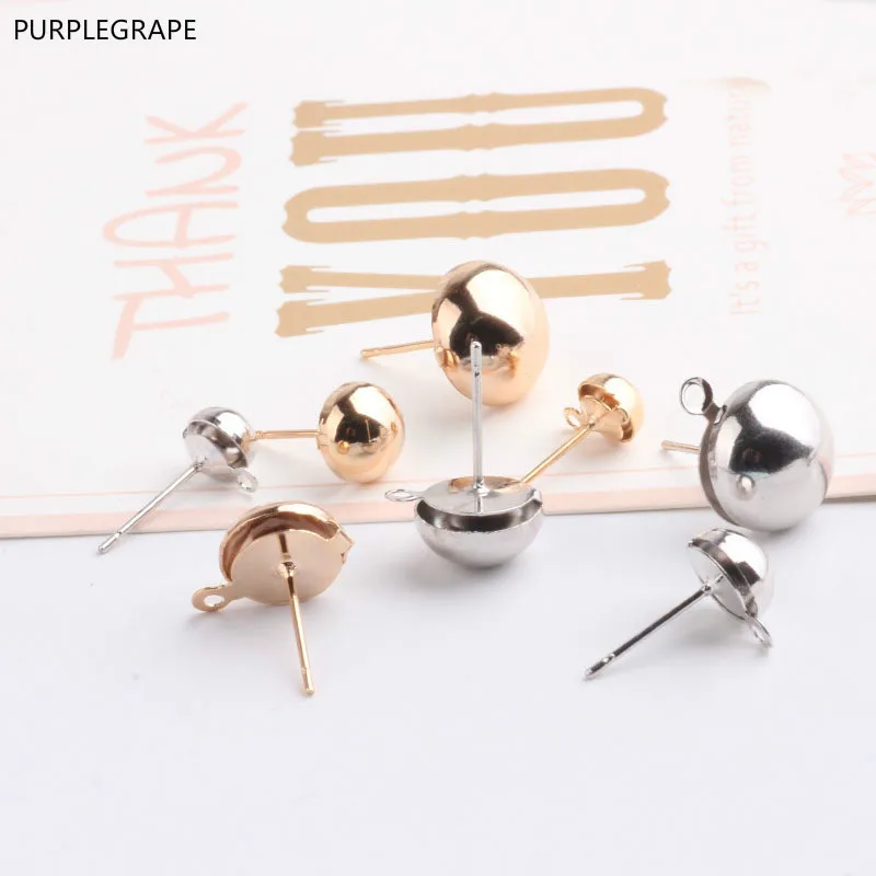 

Copper plated 18k gold DIY jewelry accessories round headband hanging Hanging earrings basic accessories material 10 pieces