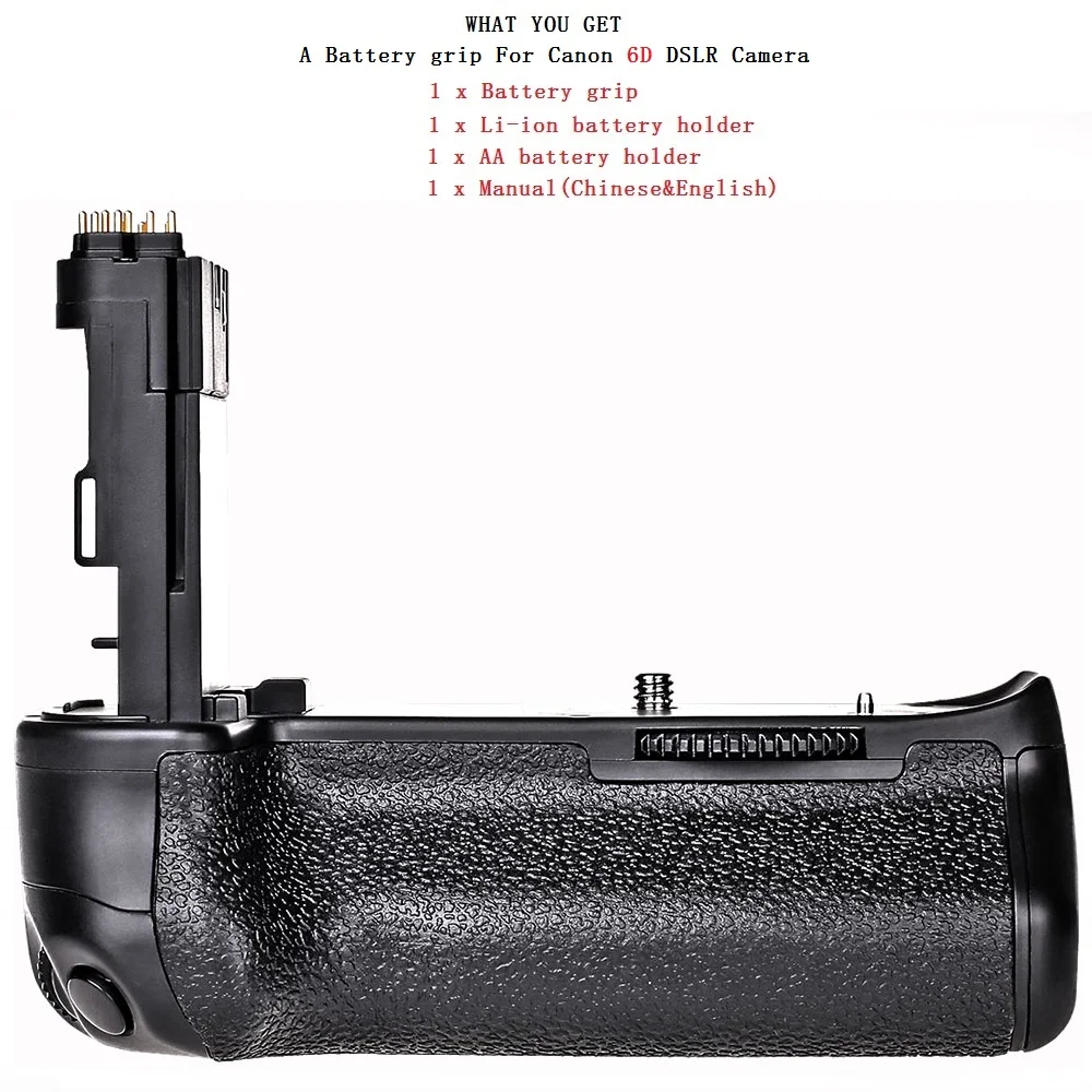 Держатель для аккумулятора Travor камеры Canon EOS 6D DSLR|grip for canon|battery grip canonvertical battery |