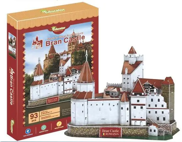 3D пазл бумажная модель Румынии buliding Bran замок подарок на день рождения игрушка