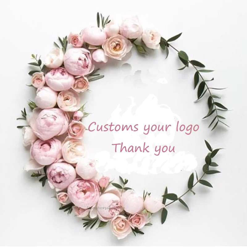 

100 pcs Personalized Transparent Stickers Paper Waterproof Plastic Stickers Company Logo Design PVC Clear Publicity Any Text