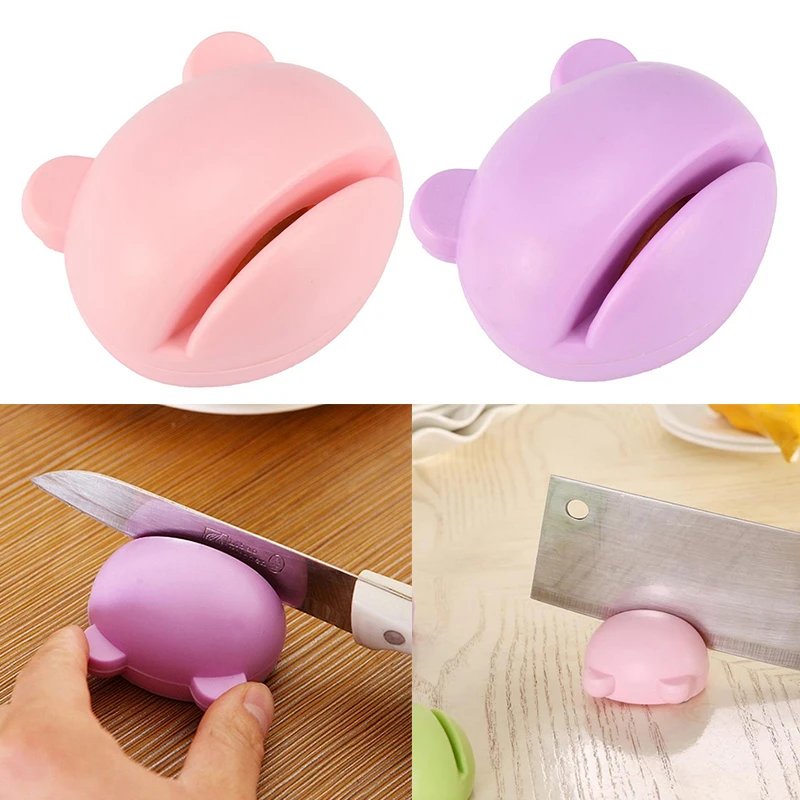 

2019 cute Mini Mini Ceramic Rod plastic Camp Pocket Kitchen Knife Sharpener Tool YH-460190