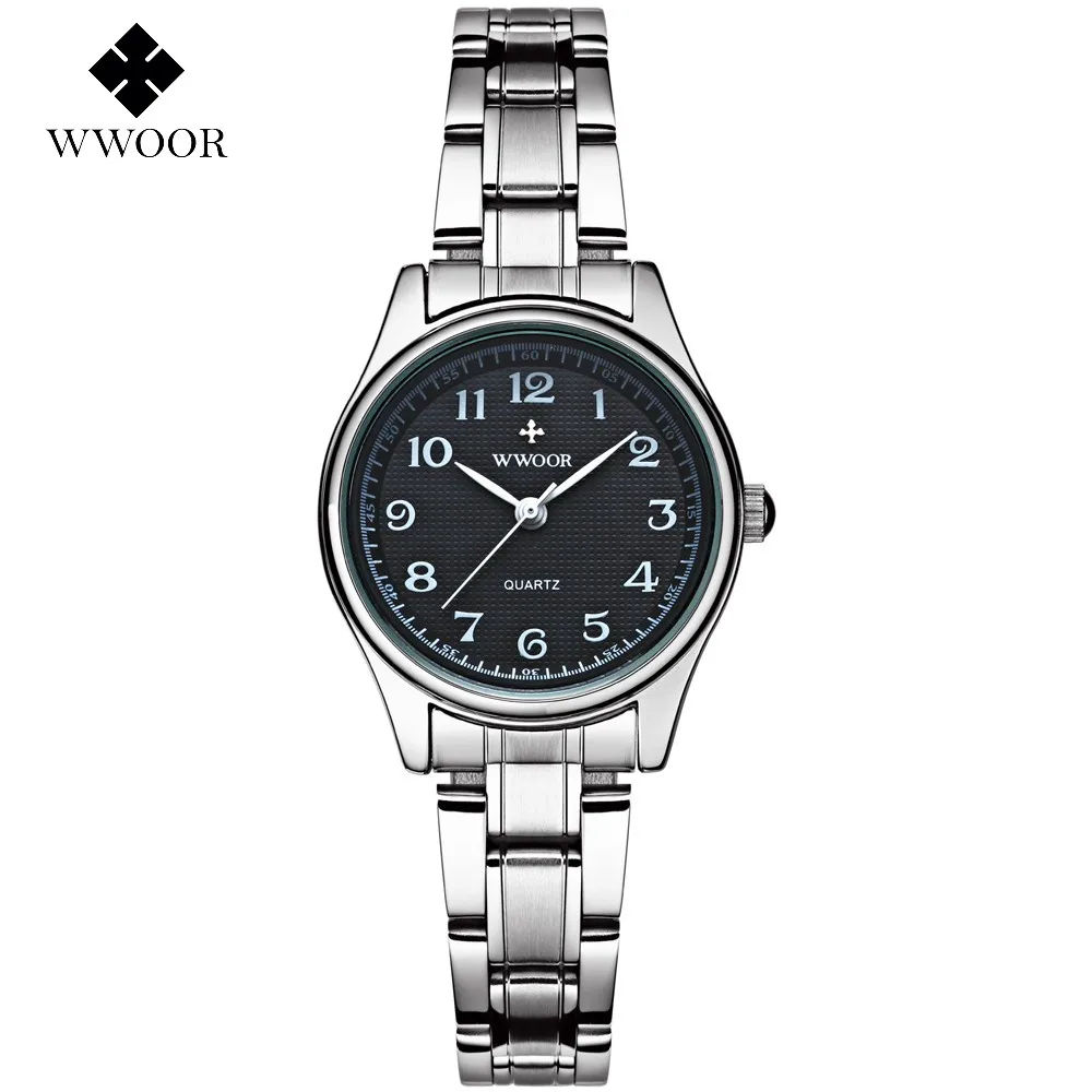 WWOOR Ladies Famous Wristwatch Female Wrist Watch Women Brand Quartz Watch Girl Quartz Watch Montre Femme