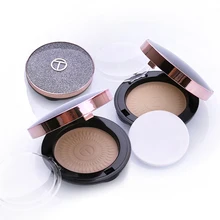 Для основы под макияж, крем-пудры Осветление кожи лица контроль масла осветляет закрепляющая Пудра плюс контуринг натуральные минералы прессованный порошок