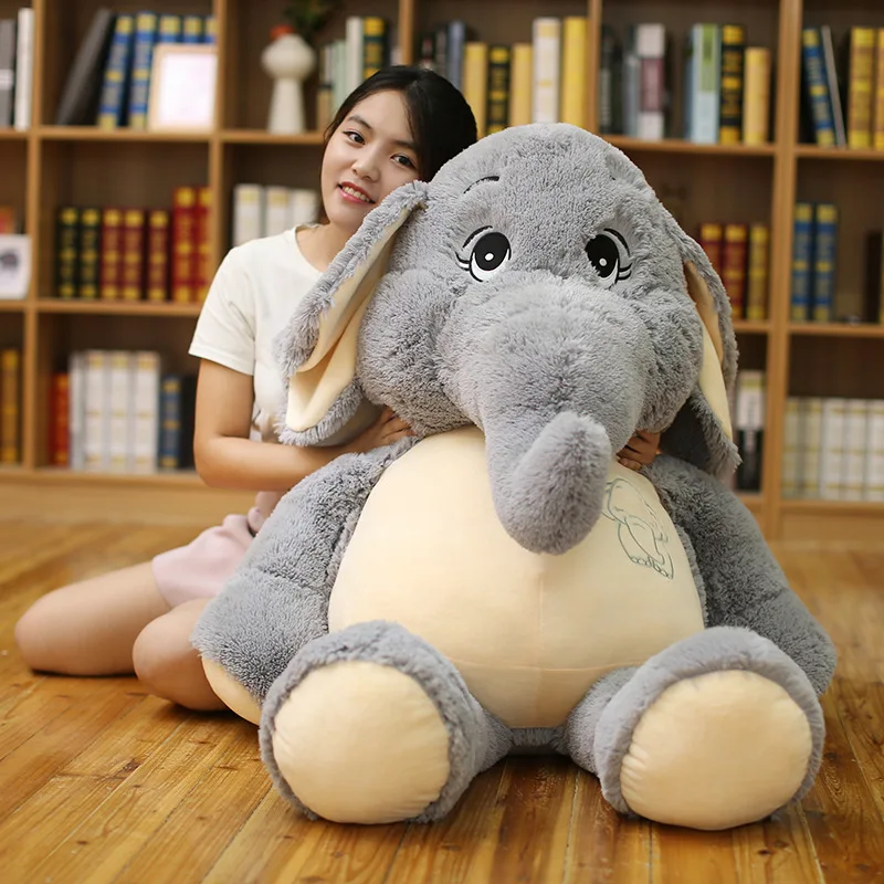 38cm68cm Baby Sleeping Comfort Plush Toy Gentle Elephant Big Ears Elephant Doll Children Christmas Gift Birthday 3