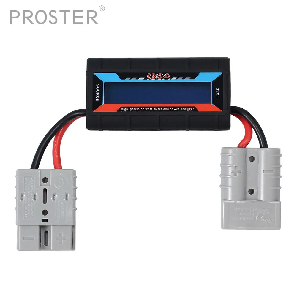 

Power 130A RC Watt Meter and Power Analyzer High Precision LCD 60V Digital Blacklight LCD Volt Solar Amp Plug Included