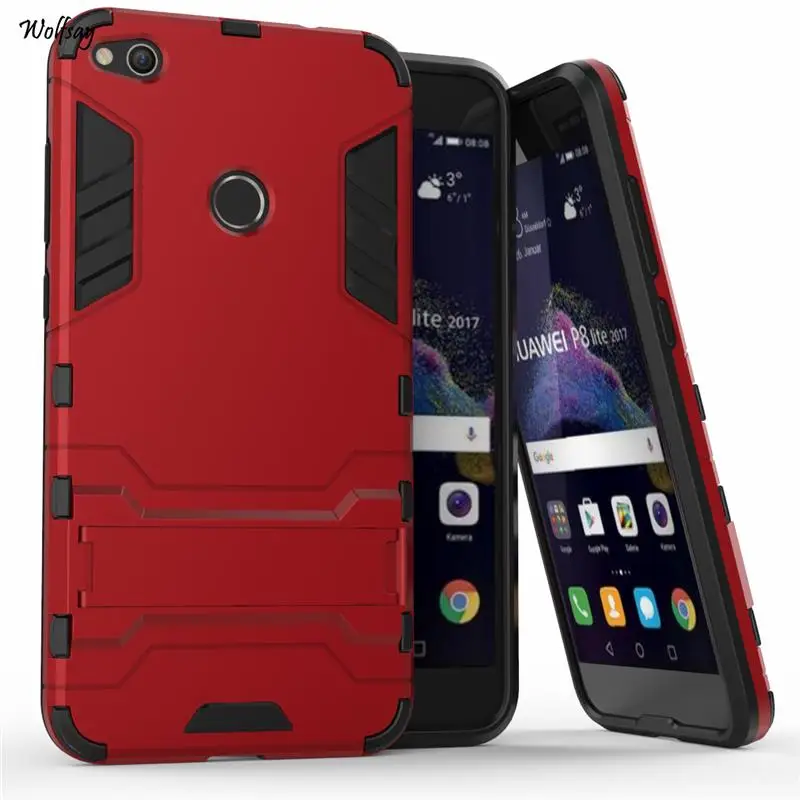 

Wolfsay Cover Huawei P8 Lite 2017 Case Slim PC Soft Rubber Case For Huawei P8 Lite 2017 Case For Huawei Honor 8 Lite Fundas !