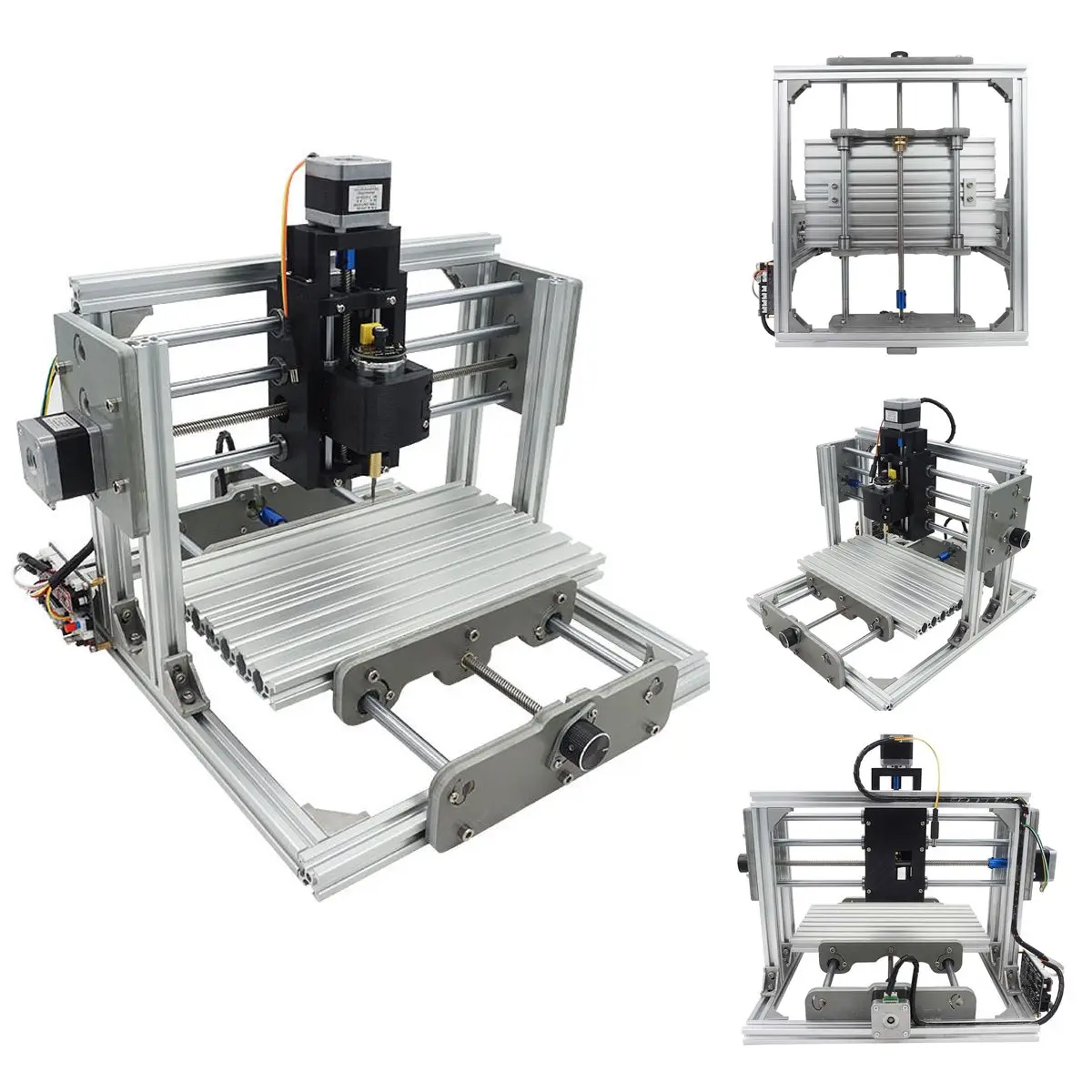 

2500MW 3 Axis DIY Desktop Mini CNC Laser Engraver Engraving Machine DC 12V Milling Carving Cutter Wood Router 0.04MM+ T8 Screws