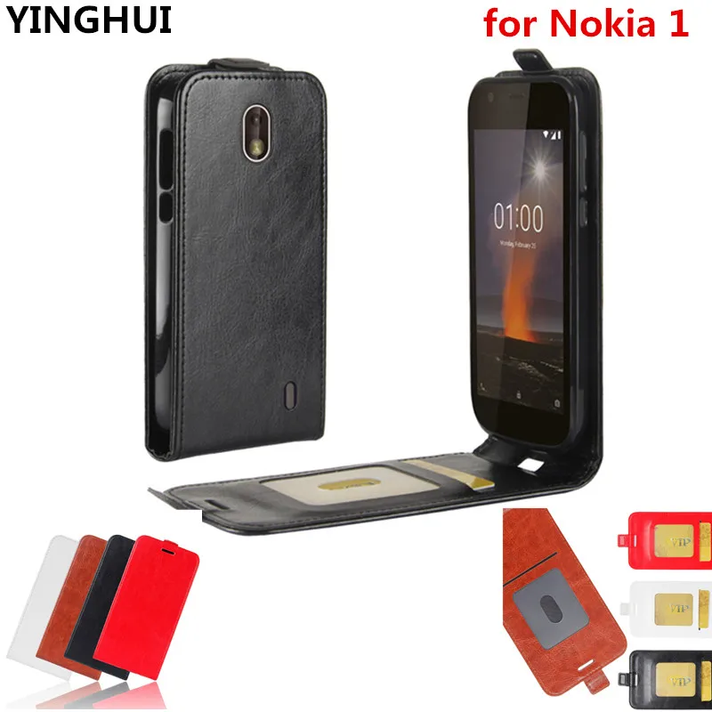 Luxury Vertical Flip Cover for Nokia 1 Case 4.5 inch Phone Cases with