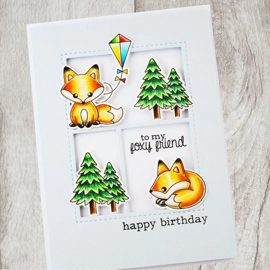 

SP Squirrel Metal Cutting Dies and Clear Rubber Stamp Set Squirrel Stamp with Dies for Card Making Scrapbooking Decoration