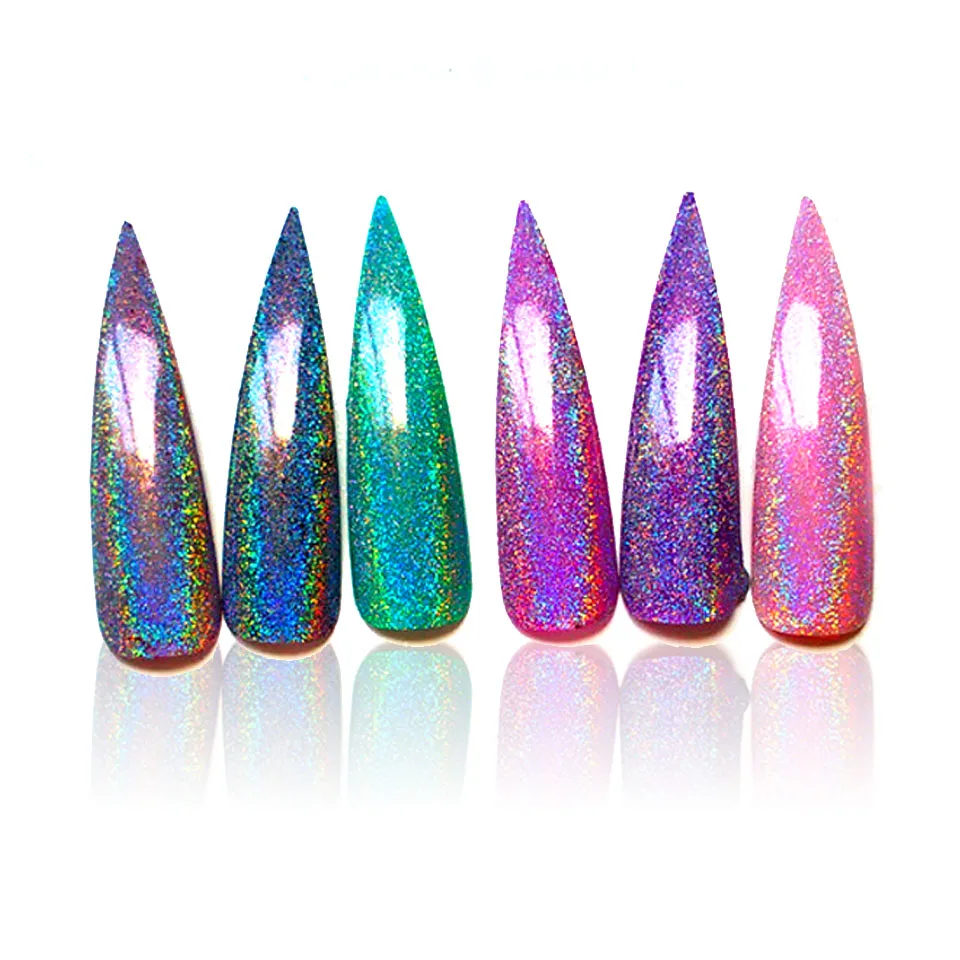 

Shine Holographic Powder Vtirka Polish Mirror Holographic Pigment Loose Glitter Polish Holographic Chrome Nail Powder SF0037