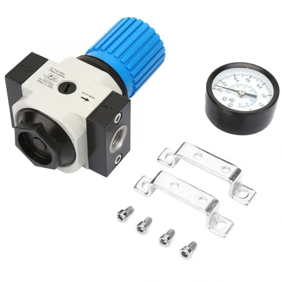 LR-1/2-миди воздуха Управление компрессор манометр предохранительный клапан регулятора G1/" Давление 1.6MPA 16 кг газовый регулятор