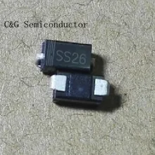 100 шт. хорошего качества по ограничению на использование опасных материалов в производстве SR260 SS26 60V 2A SMA DO-214AC SMD диод Шоттки