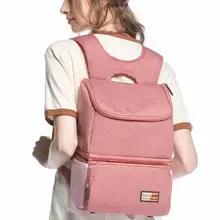 V-Coool стильная большая сумка для подгузников, изолированная сумка для детских бутылочек, сумка для путешествий для мам, кормящих мам, термо сумка-холодильник для беременных, DCO