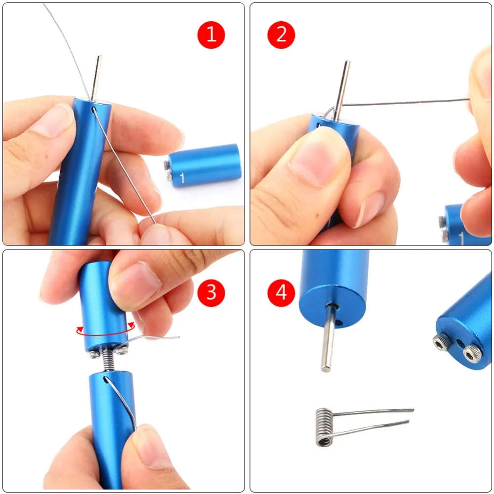 DIYFIX провода намоточное устройство инструмент для калибровки CW-20 CW-25 CW-30 для электронная сигарета набор инструментов для самостоятельного Куро Koiler катушки восстановление кальян RDA RTA бак