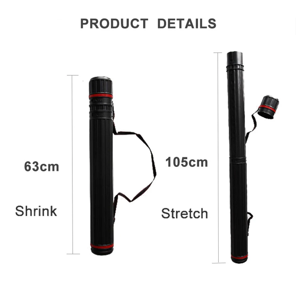 

DMAR New Adjustable Multifunction Bow Arrow Quiver Archery Tool 63-105 cm Tube Back Shoulder Case Bag Hunting Accessories