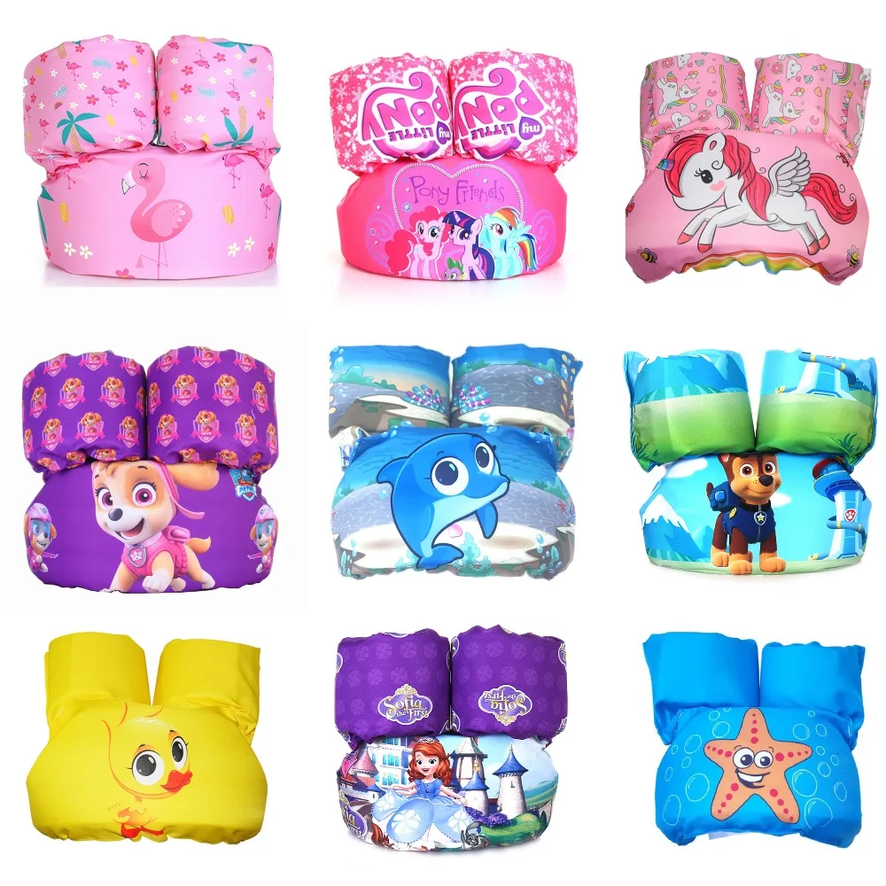 

New Baby Swimming Arm Ring Cartoon Life Vest Jackets Swimming Pool Float Ring Swim Safety Training Toys for Pool 1-6 Year
