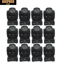 12 unidades Mini 4X10 W Super haz de luz de cabeza móvil 60 W alto brillo LED luces de haz perfecto para DJ discoteca fiesta boda Shows