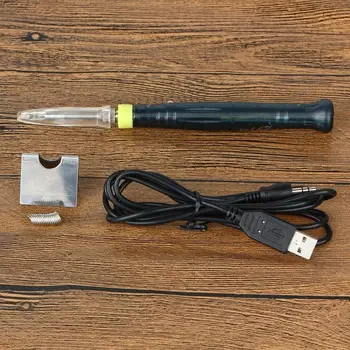 

Mini Portable Electric Power Soldering Iron Pen Tip Touch Switch kit USB powered soldering iron 5V 8W Handle Repair Tool Set