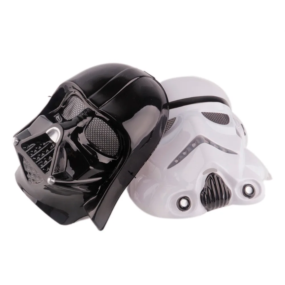 

1 pcs/lot fashion holiday halloween star wars war mask led party cosplay black blackhead full face mask horror masquerade masks