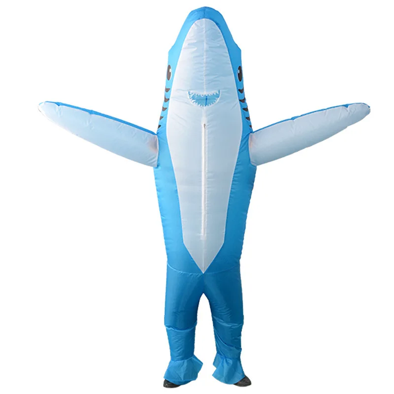 Cosplay&ware Halloween Perform Costume Unisex Adult Fancy Animal Cosplay Outfits Women Men Inflatable Shark Christmas Carnaval Costumes -Cosplayware Store
