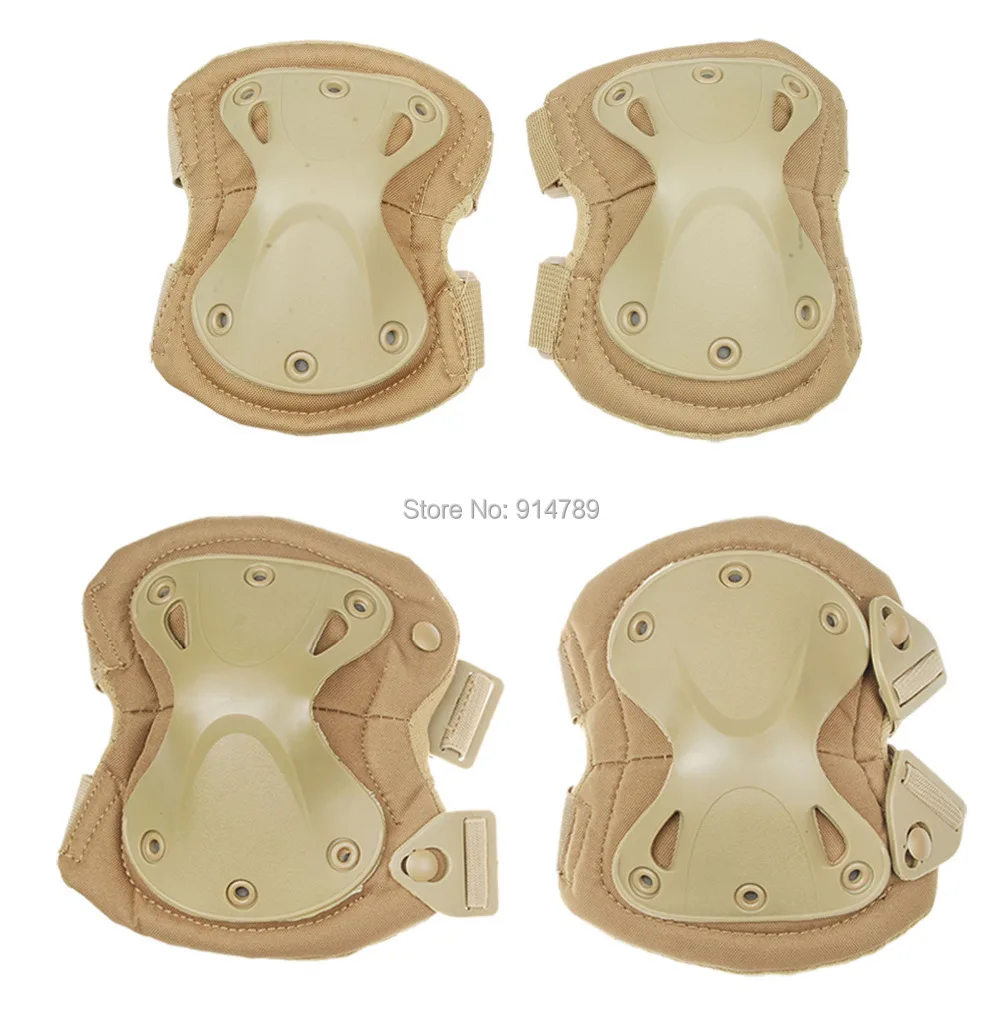 TACTICAL GEAR AIRSOFT CS PAD SET ELBOW KNEE PADS MUD 34047padpad folioelbow AliExpress