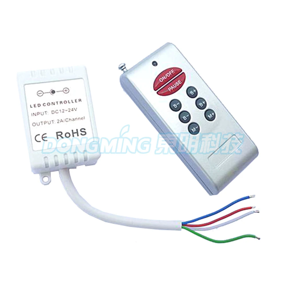 

DC5-24V led strip lights 5050 3528 rgb remote controller, 8key mini RF led controller, RF wireless mini control 8 keys