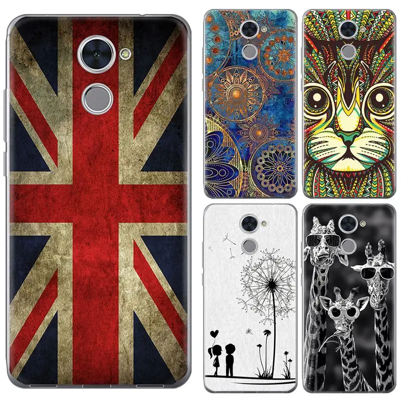 

Soft Phone Case For Huawei Enjoy 7 Plus/ Y7 Prime 5.5-inch Colorful Painted TPU Silicone Back Phone Cover