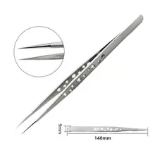 Electronics Industrial Tweezers Anti-static sharp point Precision Stainless Steel Forceps Phone Repair Hand Tools Sets