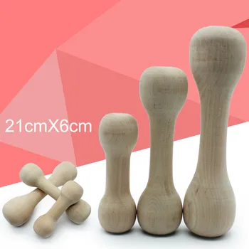 

TAILUP Puppy Dog Pet Toy Durable Real Wood Dog Chew Bone Toy For Dogs, Safe And Dumbbell 5.29