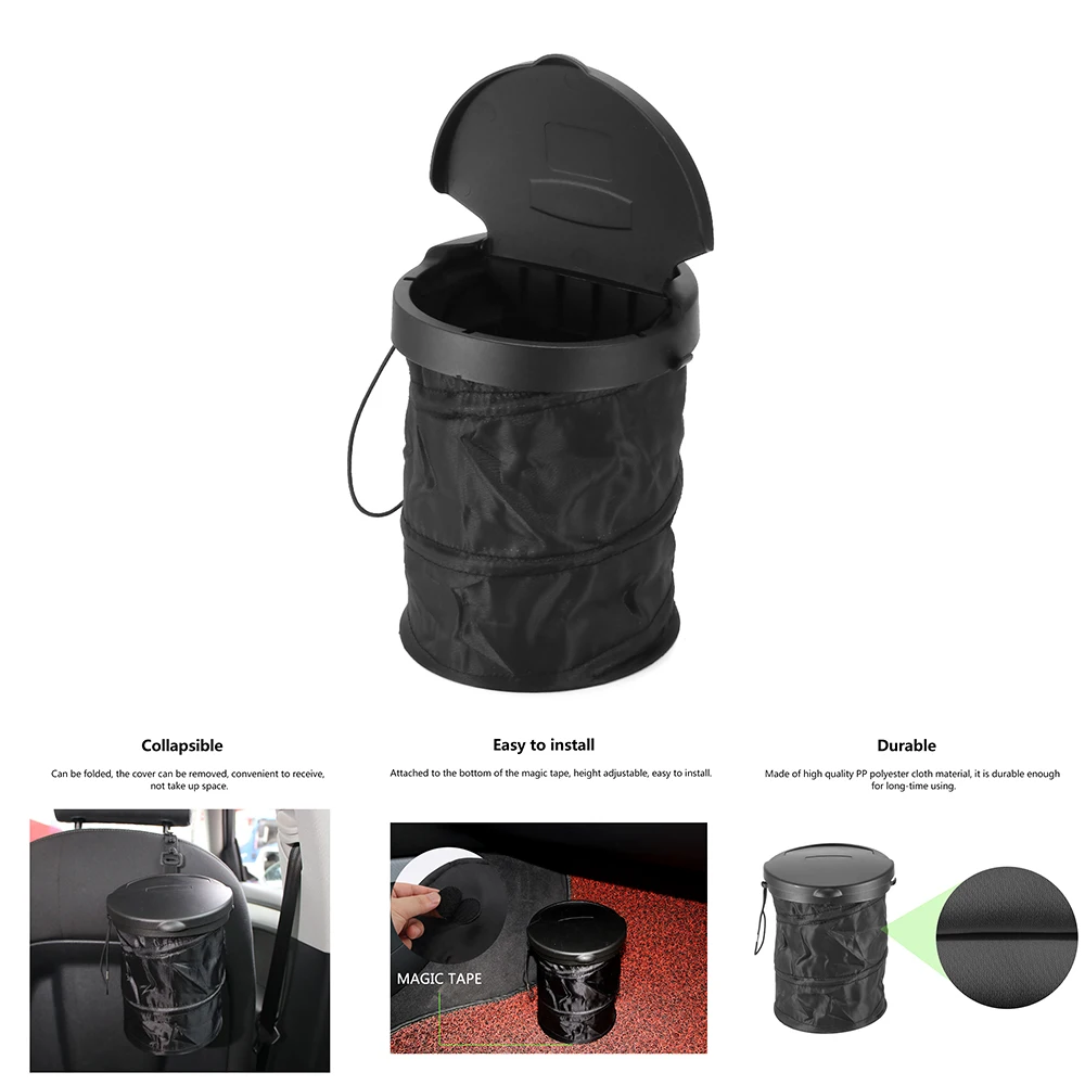 Car Trash Bag Universal Traveling Portable Collapsible Leak Proof