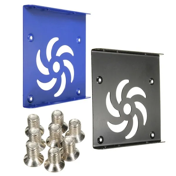 Cheap 2.5 to 3.5 Inch Metal SSD HDD Enclosure PC Computer DIY Mounting Hard Disk Drive Bracket Caddy Adapter Dock Holder Rack Screws Cheap 2.5 to 3.5 Inch Metal SSD HDD Enclosure PC Computer DIY Mounting Hard Disk Drive Bracket Caddy Adapter Dock Holder Rack Screws