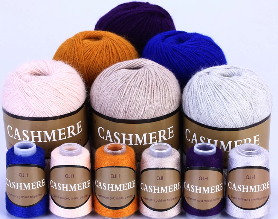 Mongolian Cashmere Pure Crochet Yarn Knitting Wool Soft Plush Mink Anti Pilling