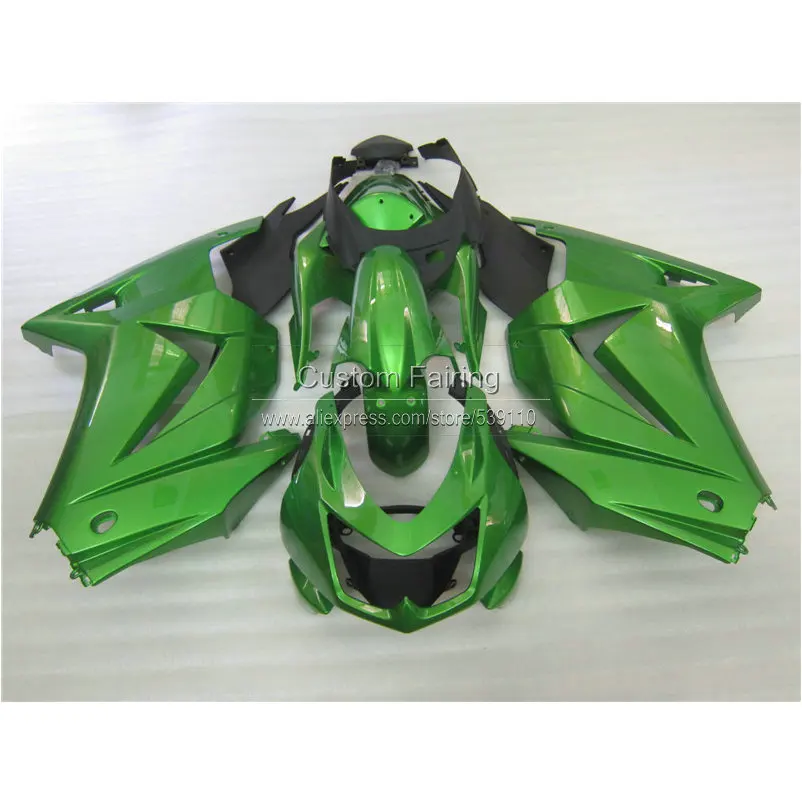 

Injection molded Fairing kit for Kawasaki ninja 250r 2008-2014 ABS fairings EX250 08 09 10 11 12 13 14 green black sets BL13