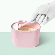 Младенцев сухое молоко Контейнер Портативный формула Еда хранения Диспенсер Младенцы запечатанной коробке с ложкой Портативный Go-из большой для хранения