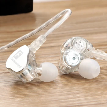 

Double Moving Coil Earphone Sports Earphone Stereo HiFi with Mic Wired Headset for Xiaomi Huawei Samsung with 3.5mm Interface